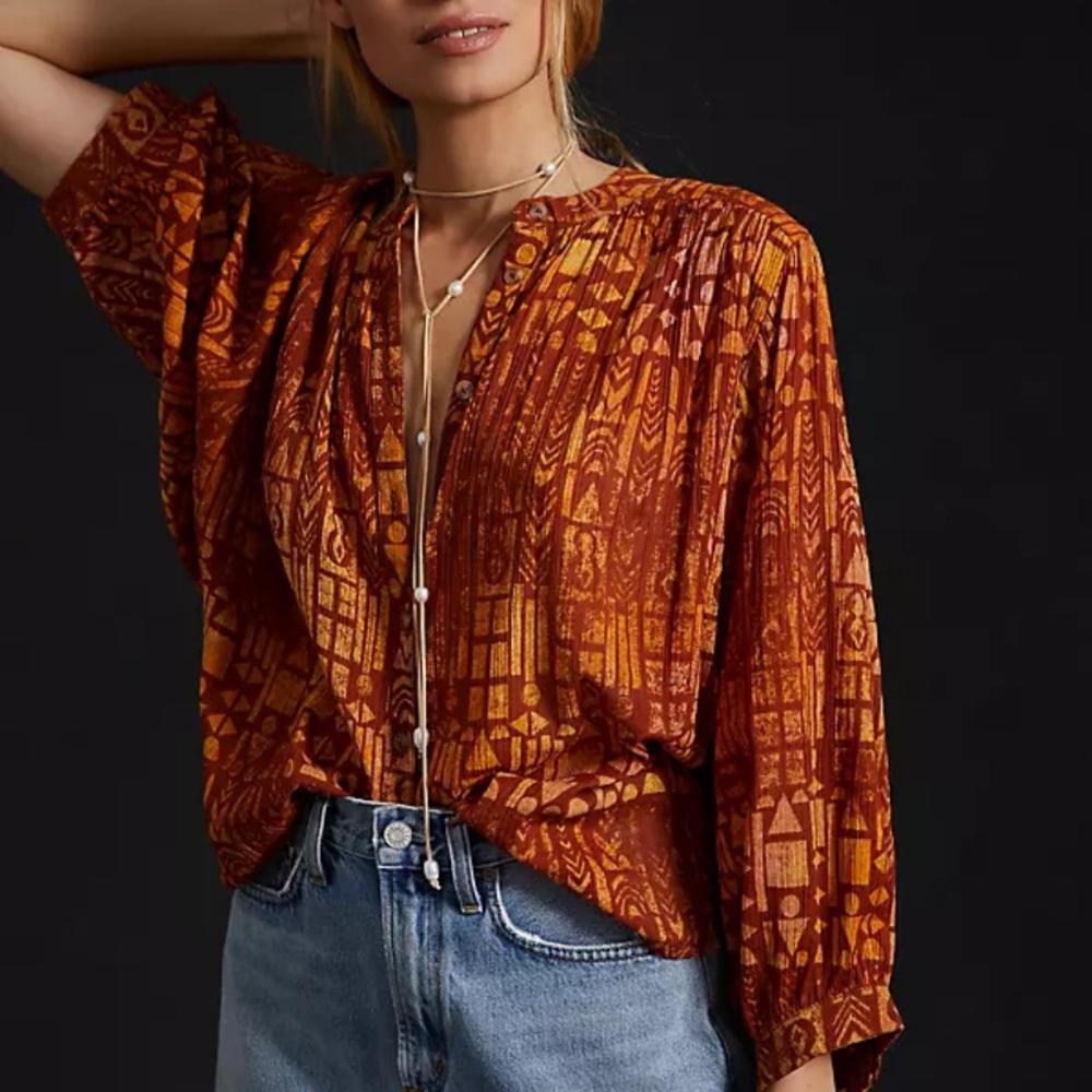 Pilcro anthropology women’s The Sidney Batwing Blouse in size XS